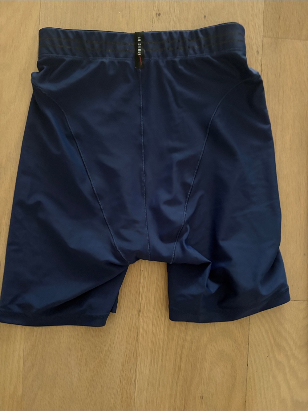 Adam Selman French Cut Athletic Compression Shorts - Navy & Black - Picture 3 of 7